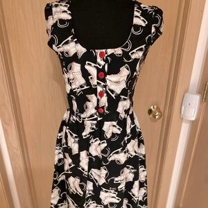 Adorable RETROLISCIOUS Brand Ice-Skate Print Dress. Excellent condition